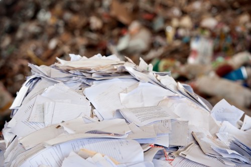 Assessing office items for clearance in a Sidcup workspace